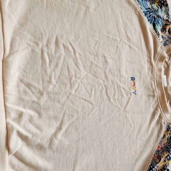 Roxy Marine Blue Crew Neck Sz. M Sweatshirt - Picture 7 of 9